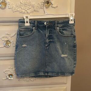 Garage Denim Mini Skirt